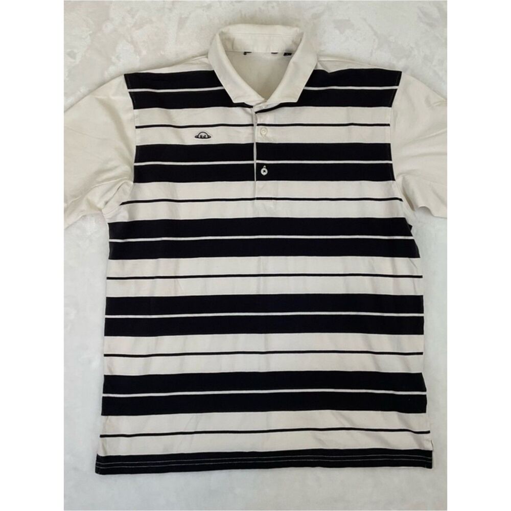 Radmor Golf Polo Shirt Mens Large Stripe Washington Mens Am Bear Creek CC Luxury